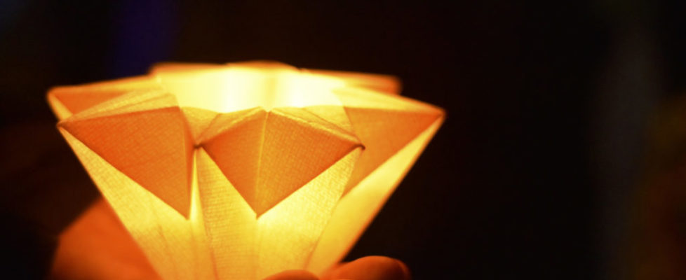 handmade origami paper lantern