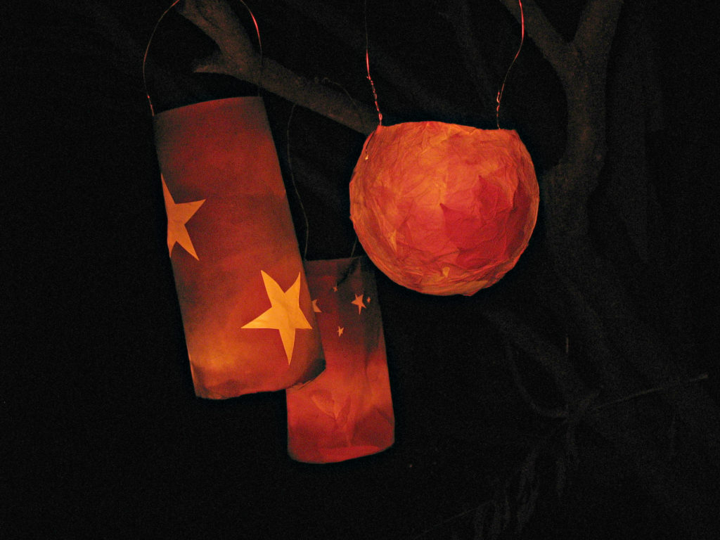 handmade paper lanterns for lantern walk