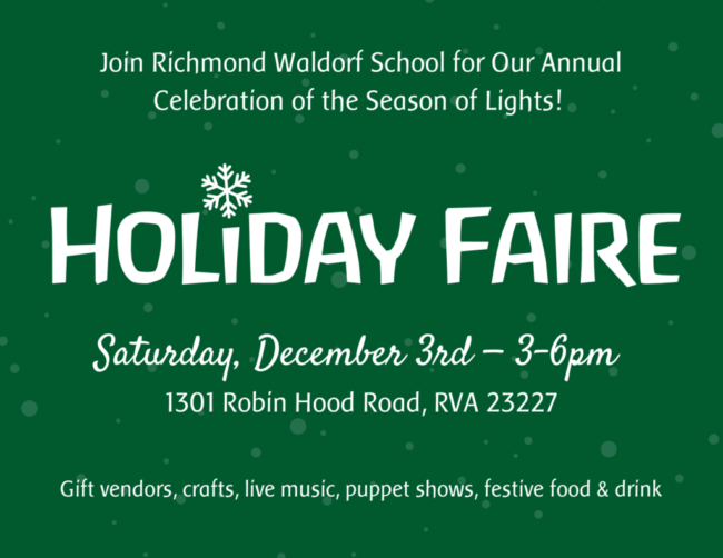 Holiday Faire Flyer