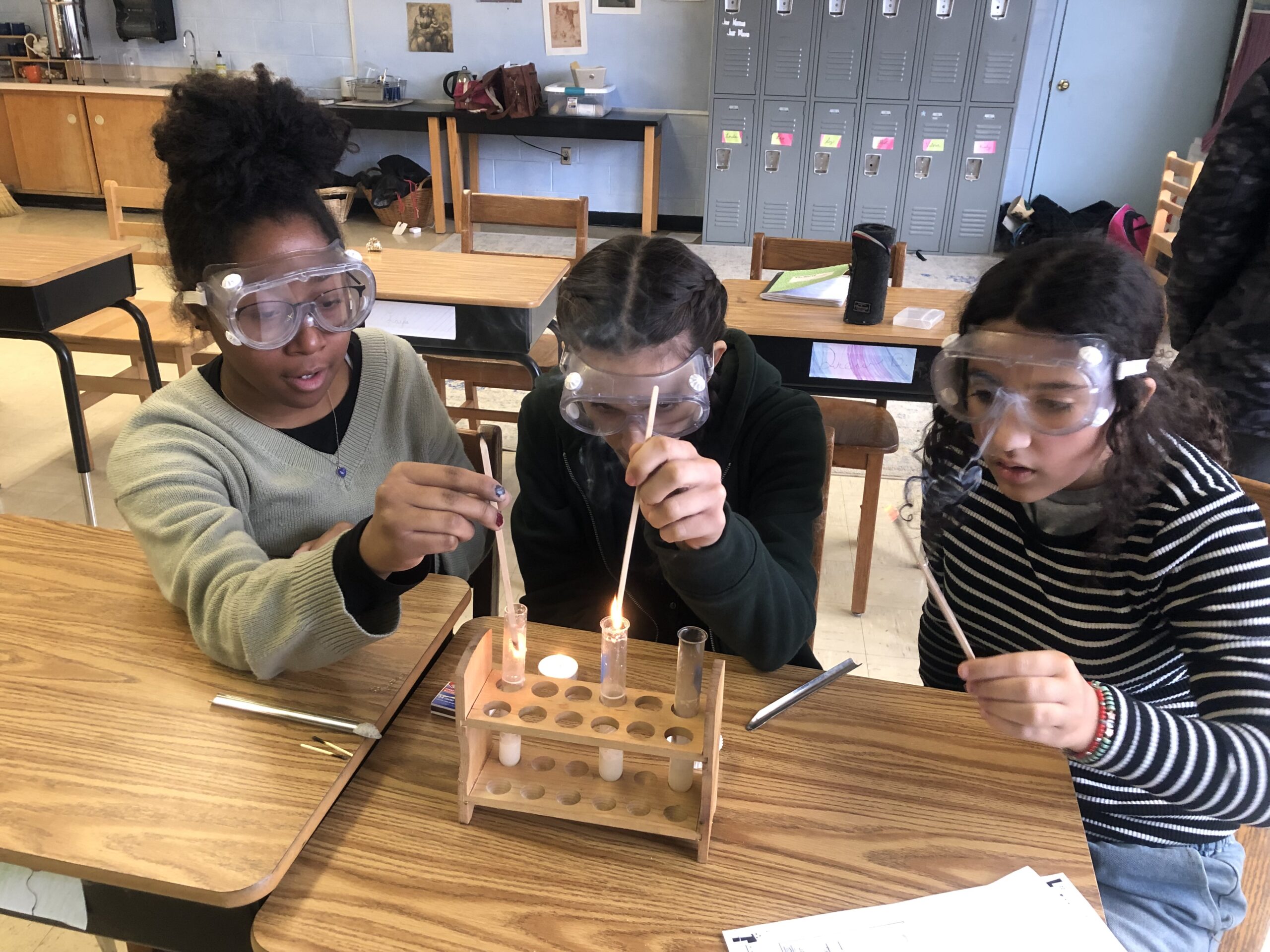 7th grade chemistry offers students a chance to objectively observe forces of nature, such as combustion!